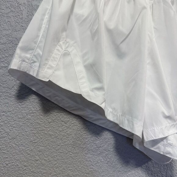 Free People Carpe Diem White Athletic Running Shorts Size Medium Relaxed Fit New - Picture 4 of 9